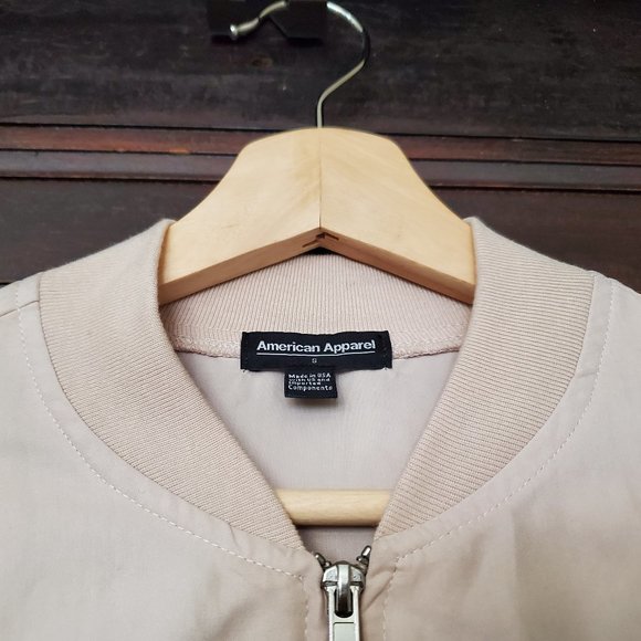 American Apparel light pink bomber jacket - Picture 3 of 5